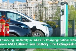 Enhancing Fire Safety in India’s EV Charging Stations with Kanex AVD Lithium ion Battery Fire Extinguishers