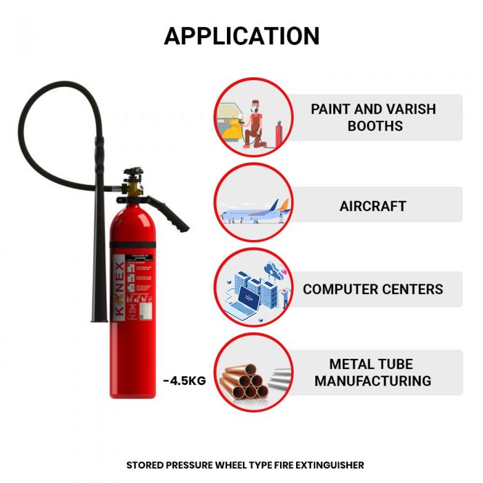 Buy 4.5 KG Co2 Fire Extinguisher Online at Kanex